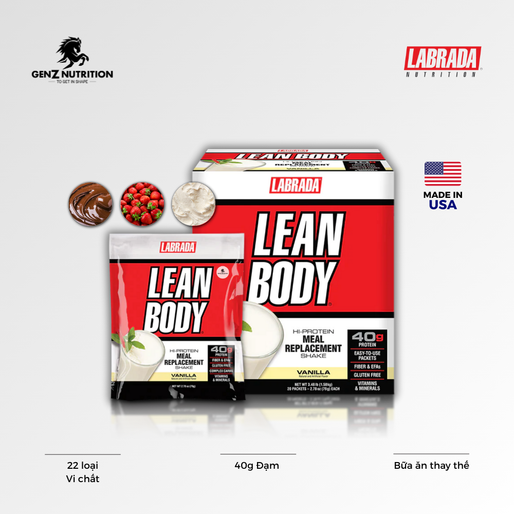 LEANBODY LABRADA PROTEIN SHAKE - BỮA ĂN THAY THẾ - Ảnh 1