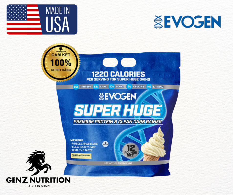 SUPER HUGE - MASS THƯƠNG HẠNG TỪ NHÀ EVOGEN - GENZ NUTRITION