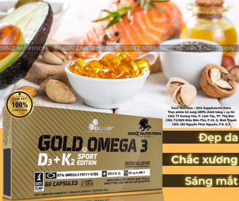 OMEGA 3 + D3 K2. CHO XƯƠNG KHỚP KHOẺ MẠNH TOÀN DIỆN