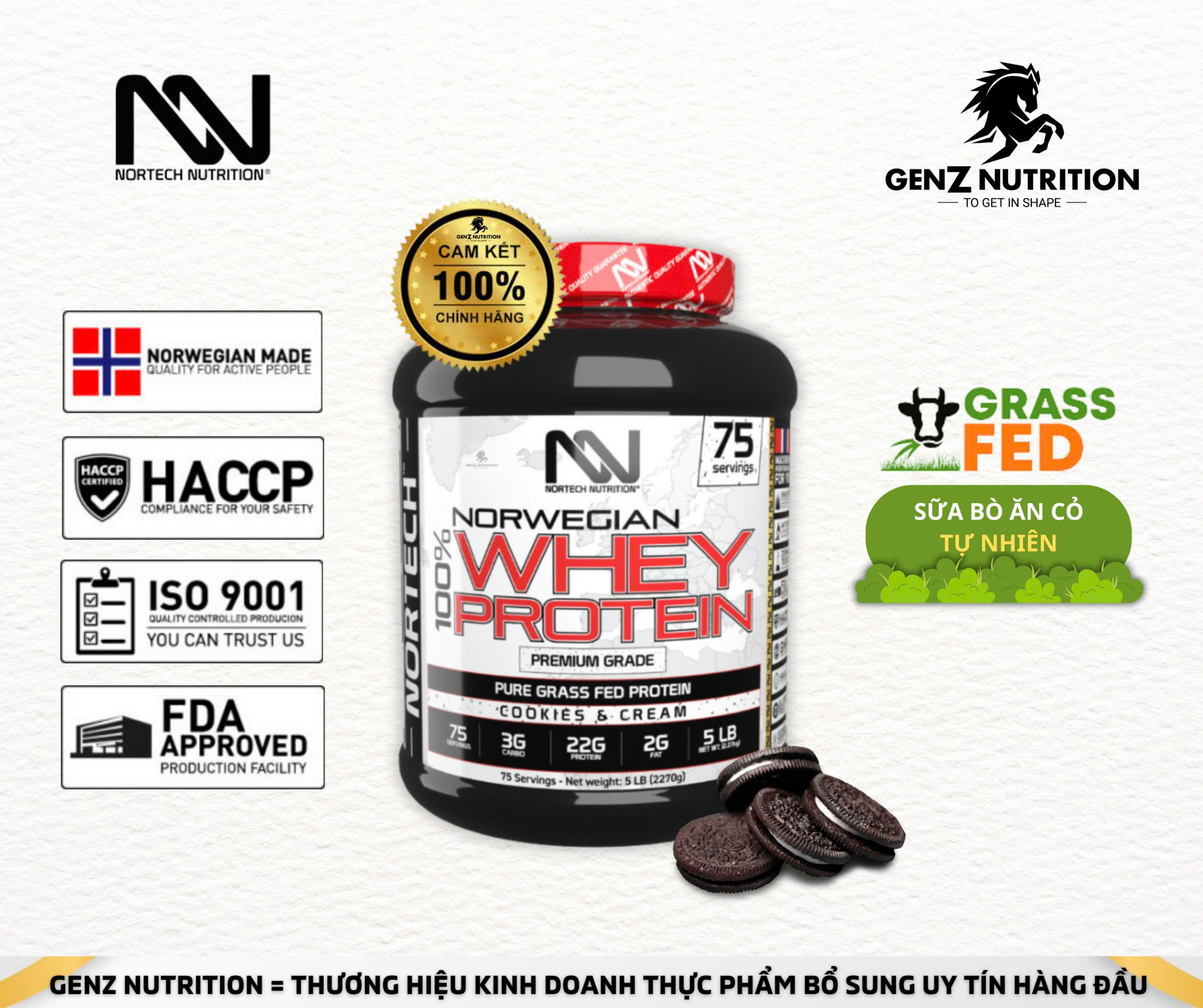 Norwegian Whey Cookie&Cream