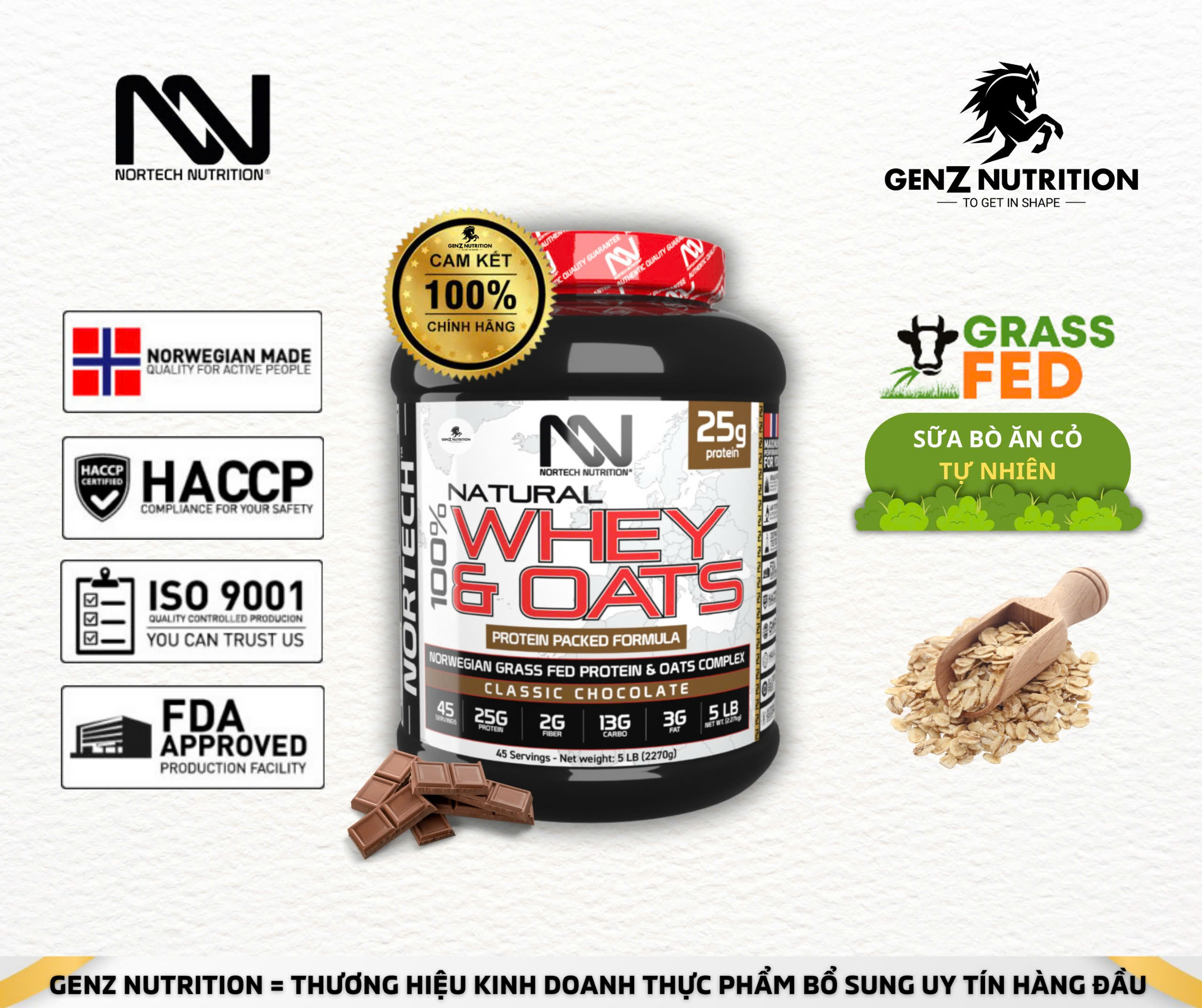 WHEY OATS – WHEY KẾT HỢP YẾN MẠCH CAO CẤP TĂNG CƠ TỰ NHIÊN - Ảnh 1